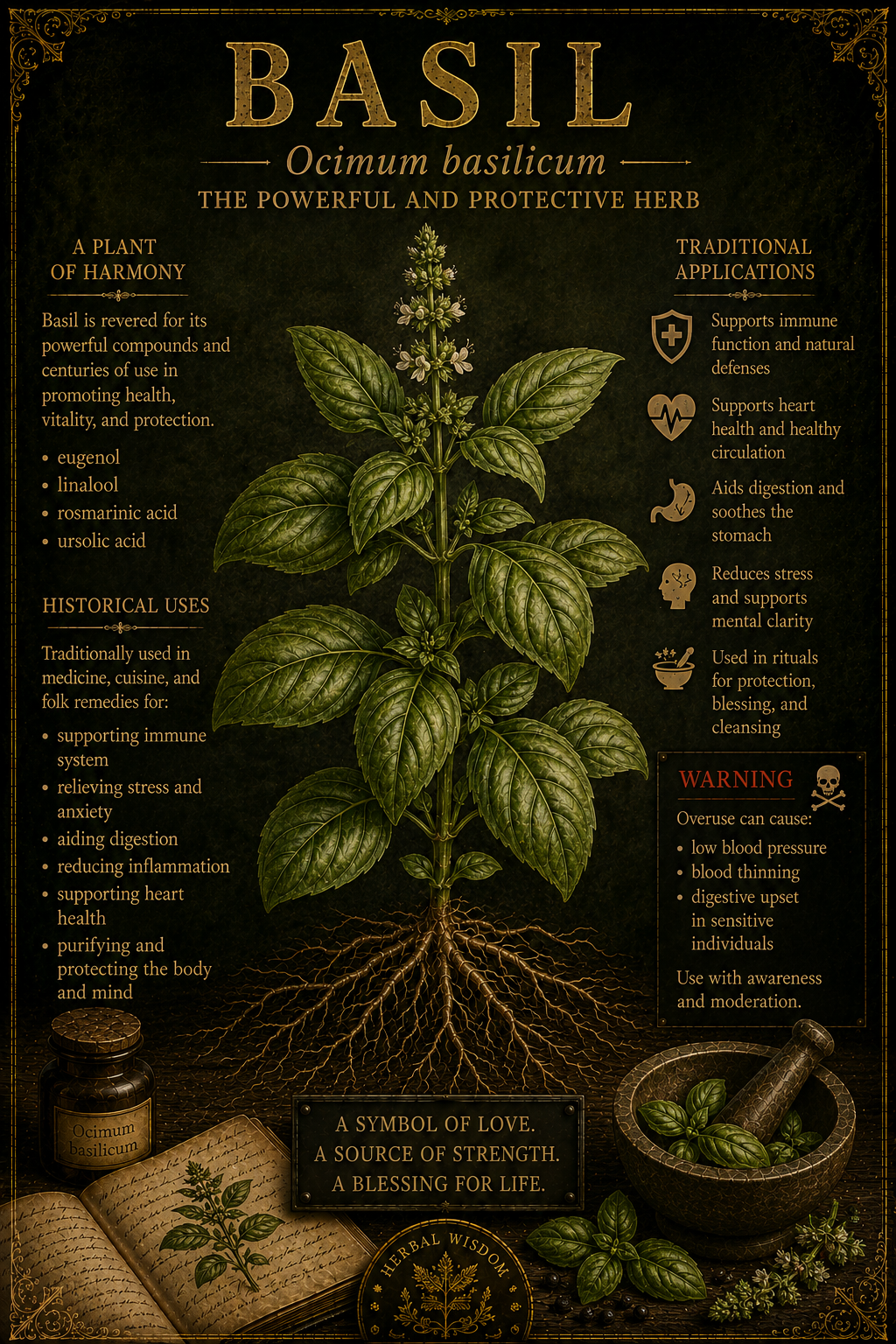 Basil medicinal herb