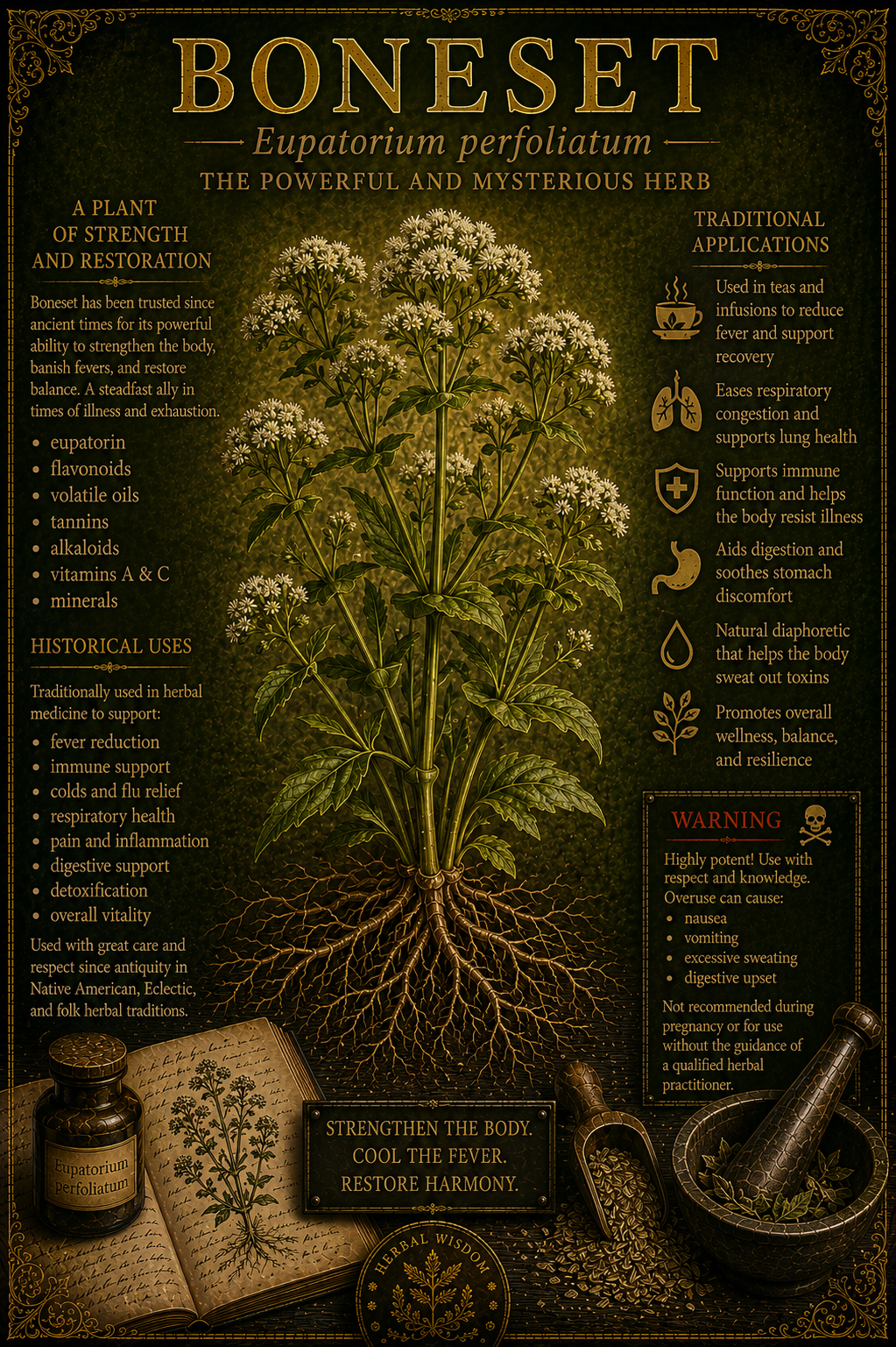 Boneset medicinal herb