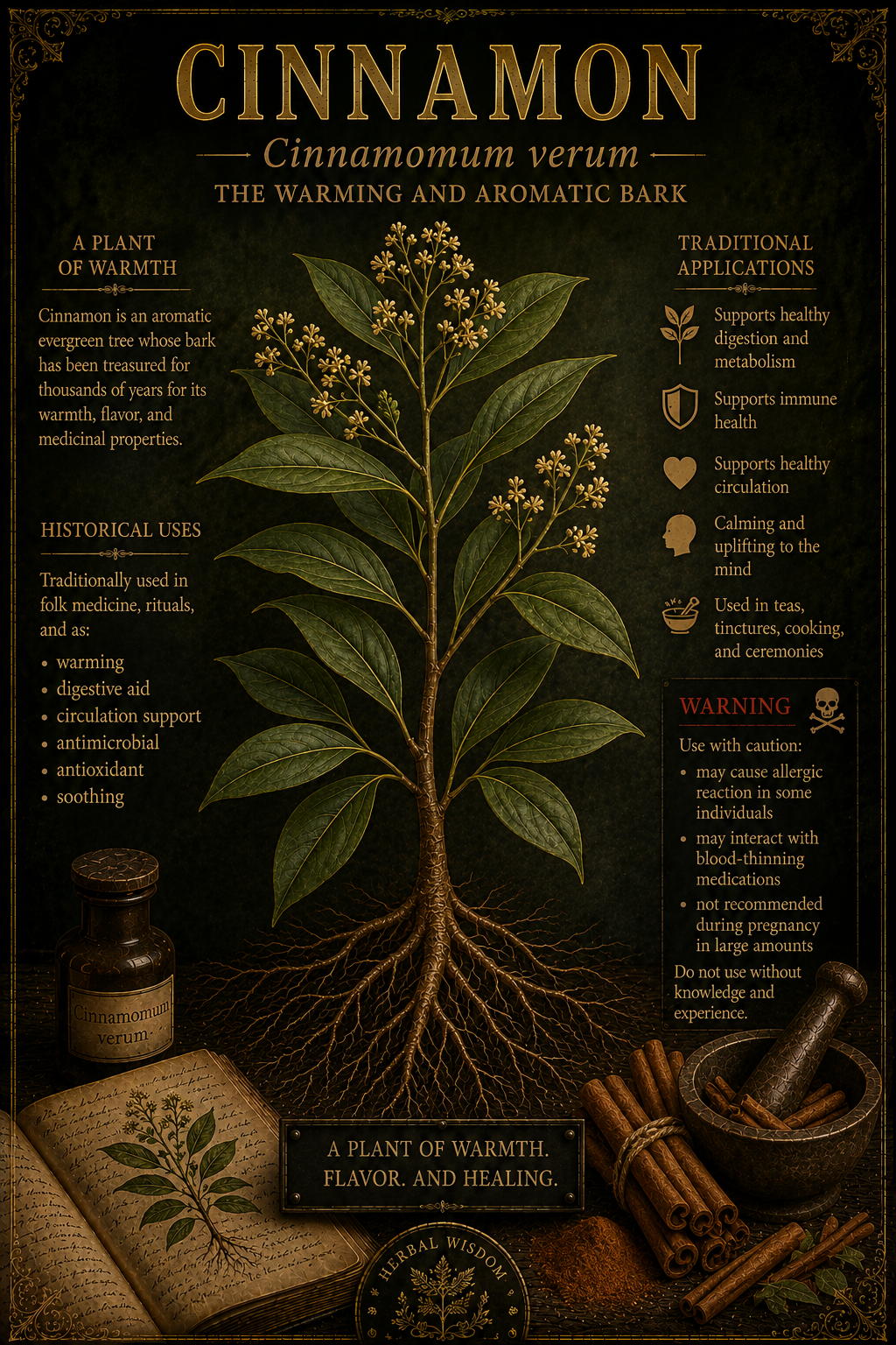 Cinnamon medicinal herb