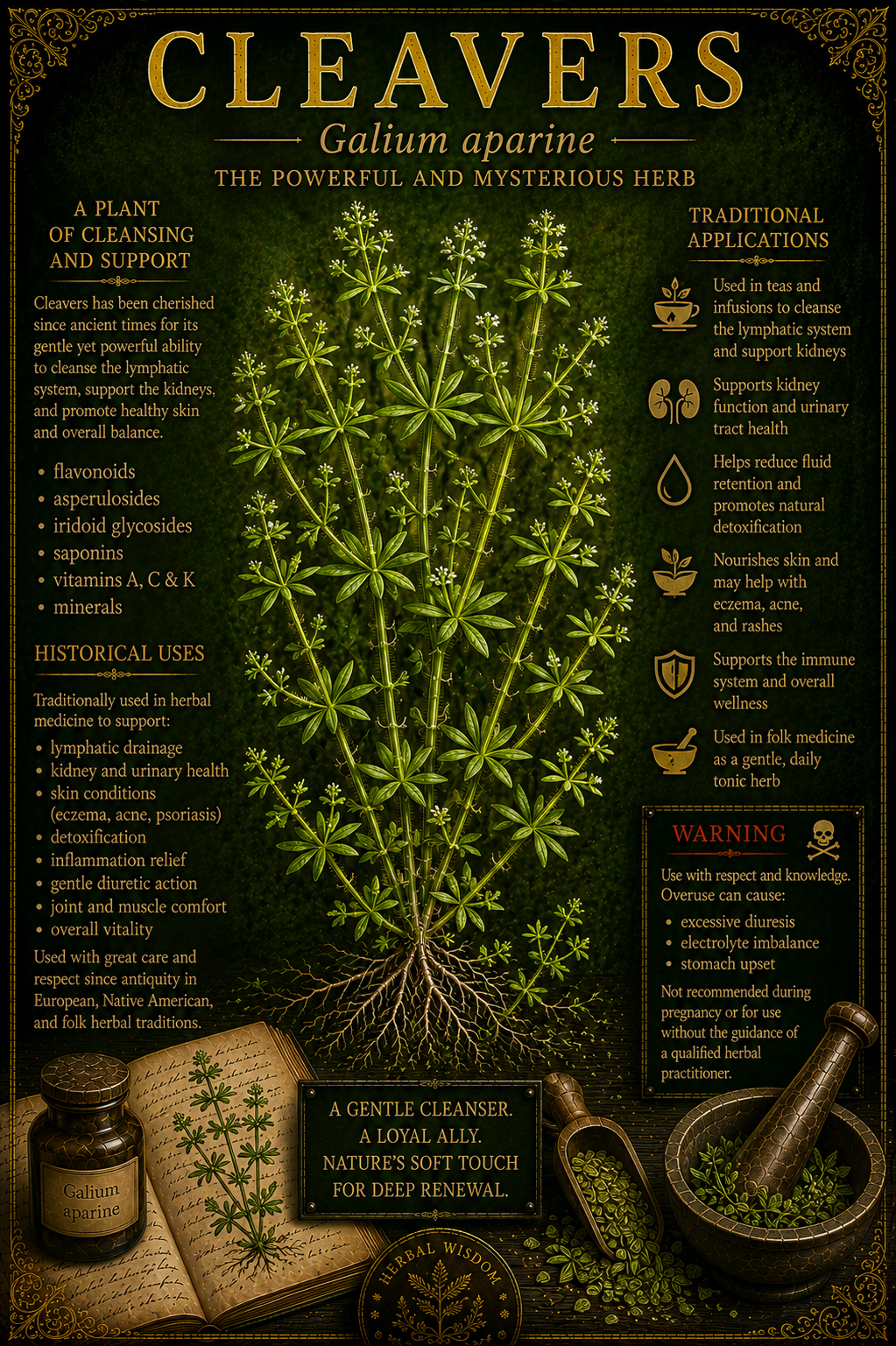 Cleavers medicinal herb