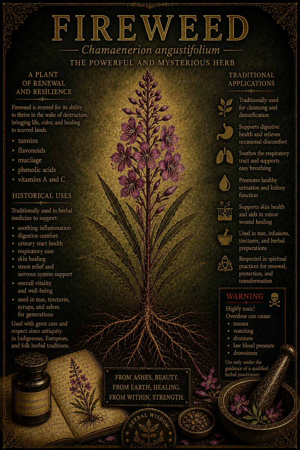 Fireweed medicinal herb