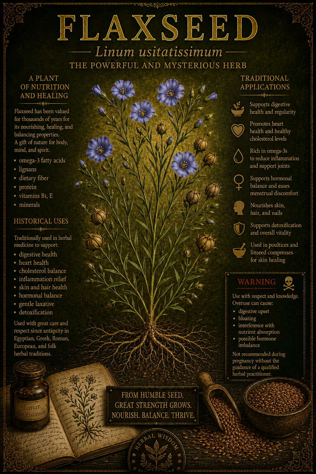 Flaxseed medicinal herb