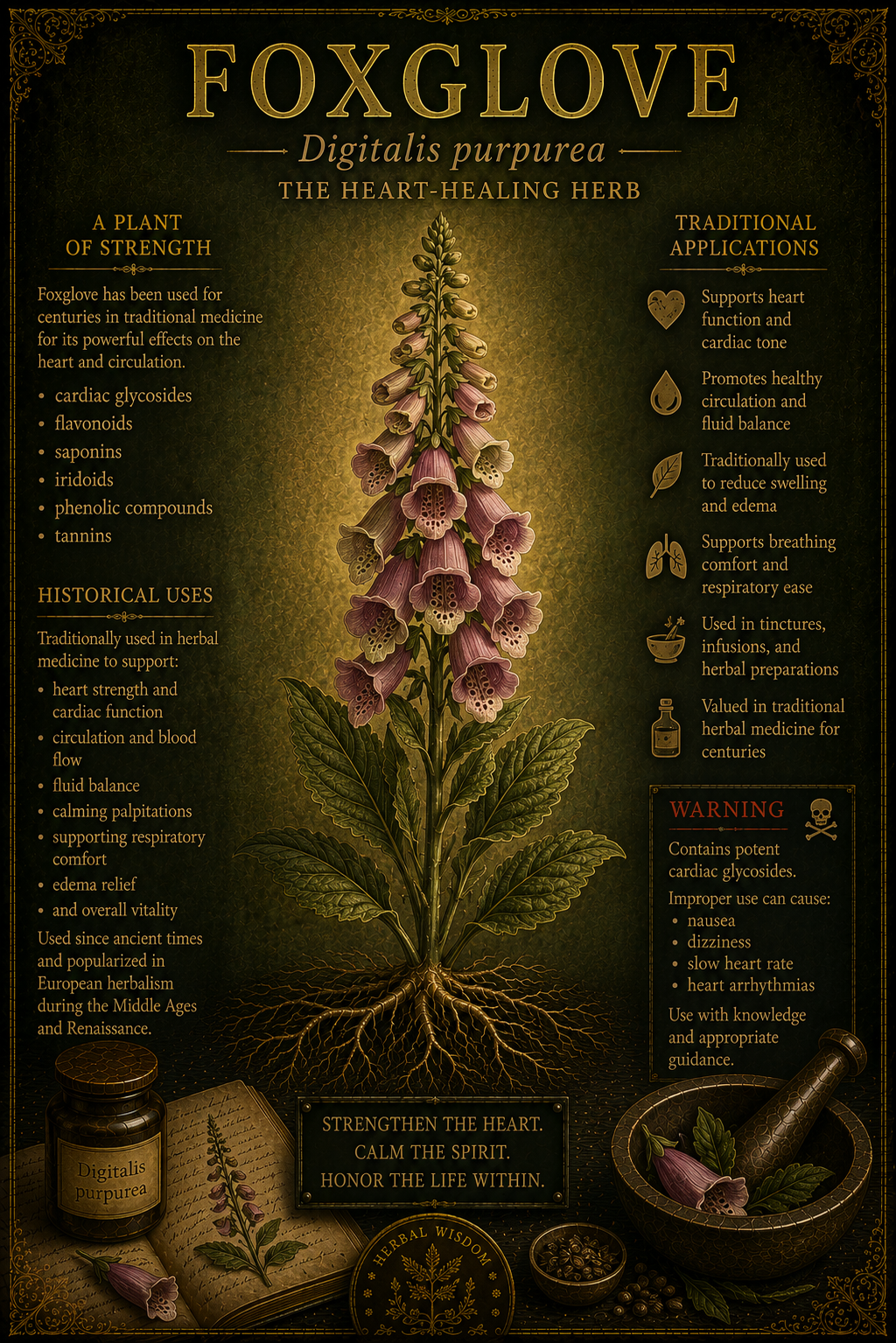 Foxglove medicinal herb