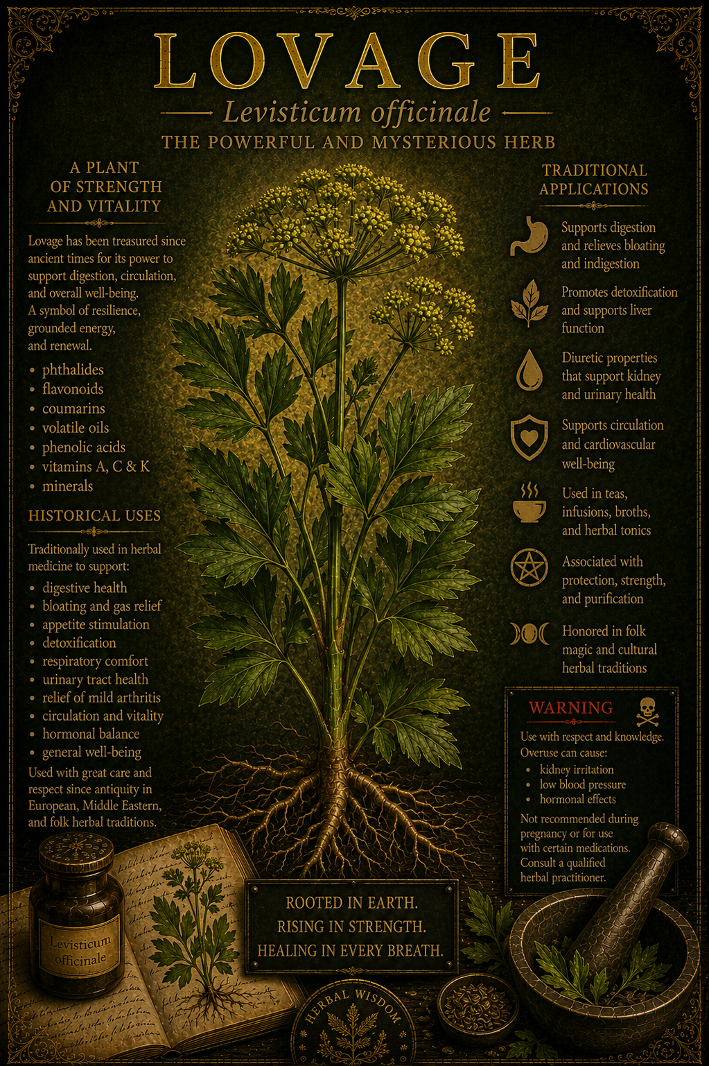 Lovage medicinal herb