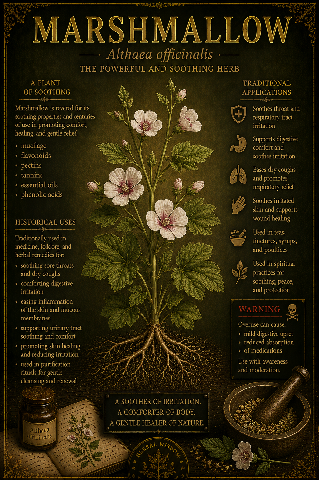 Marshmallow medicinal herb