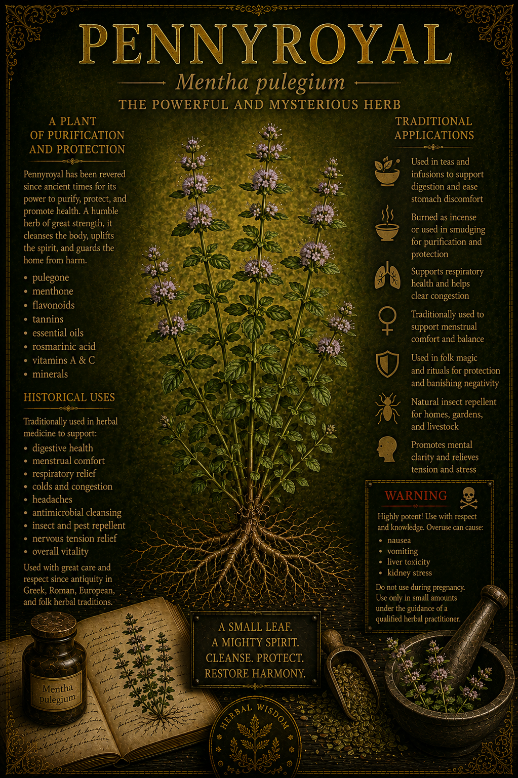 Pennyroyal medicinal herb