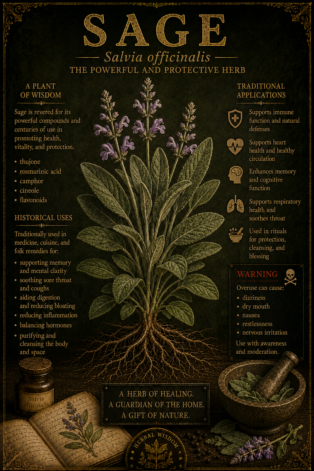 Sage medicinal herb