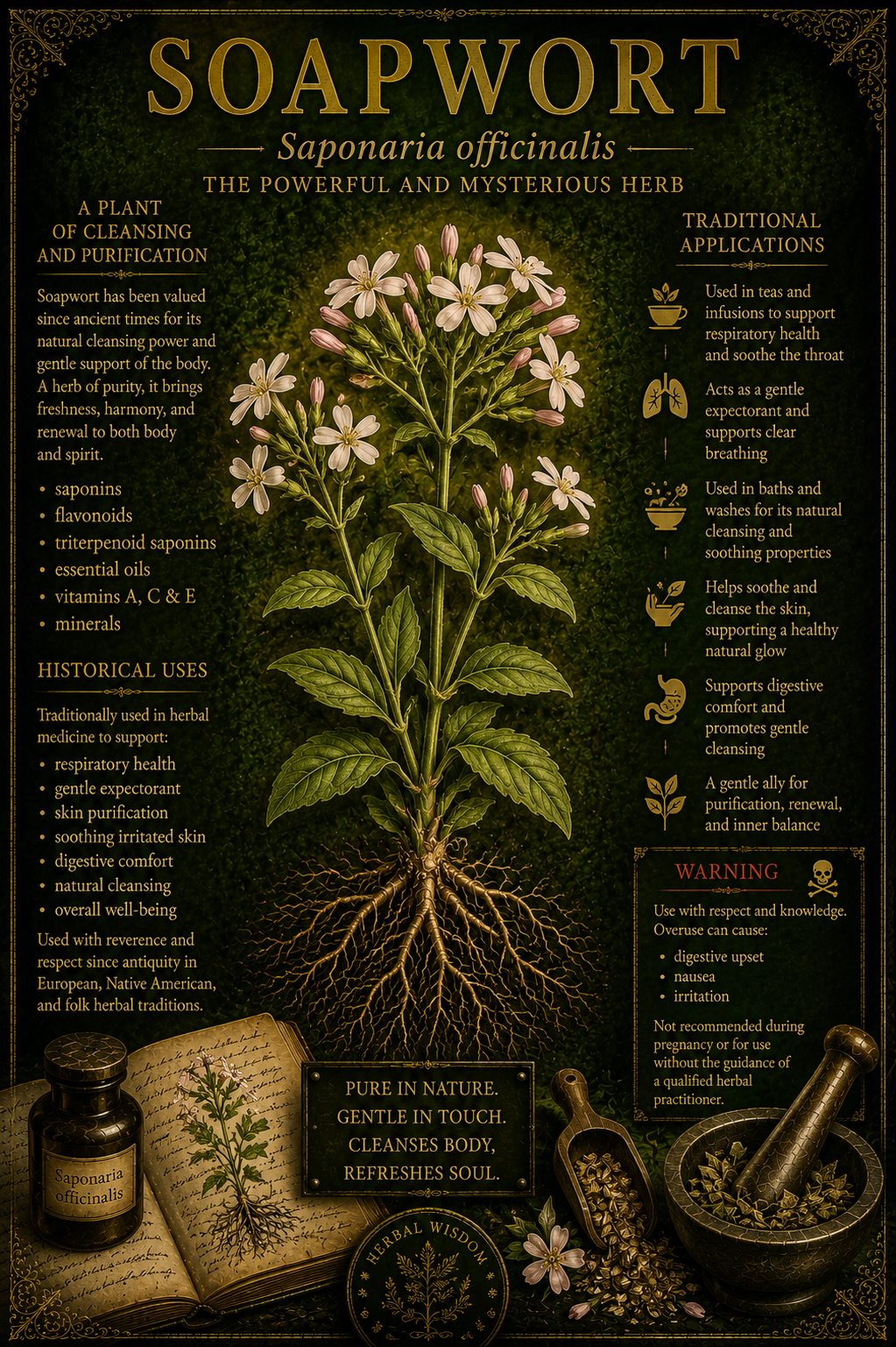 Soapwort medicinal herb