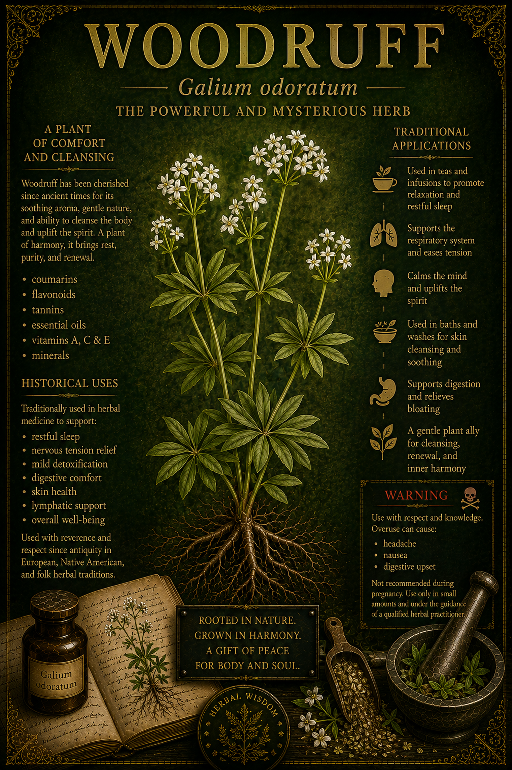 Woodruff medicinal herb