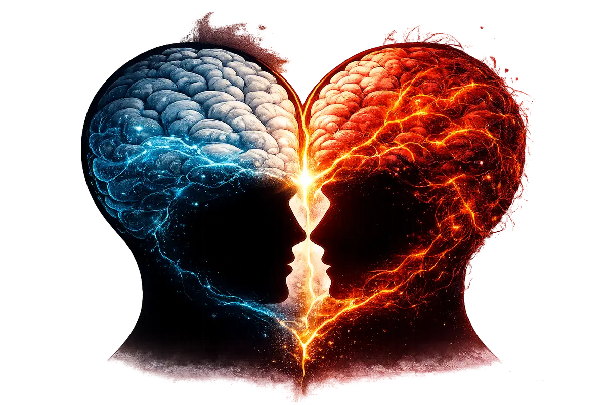 Psychological evaluation and mental wellbeing symbol